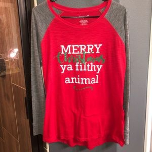 Meet Christmas Ya Filthy Animal, long sleeve shirt
